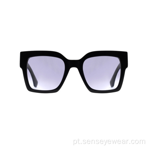 Unisex Square Square Oversized UV400 Polarized Acetate Sunglasses